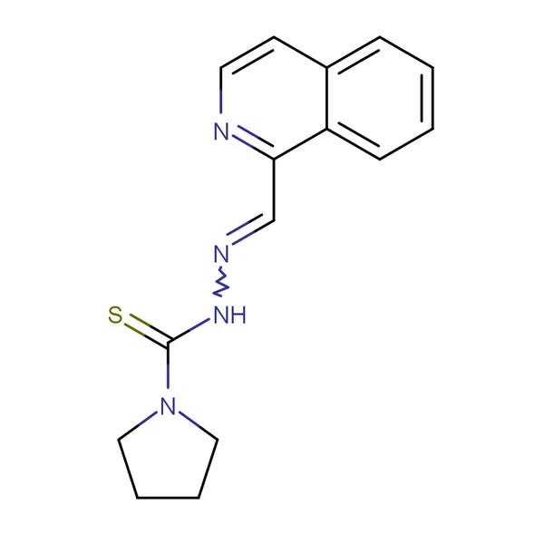100kg 24898-62-2 1-Axit pyrrolidincarbothioic, 2-(1-isoquinolinylmethylene)hydrazide C15H16N4S